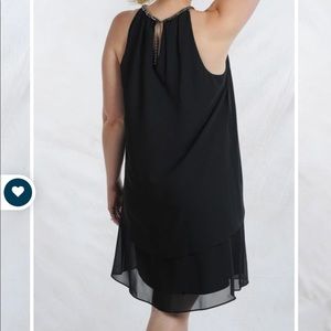 SLNY  fashions New York midi black dress size 12